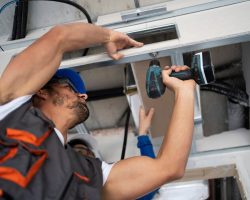 low-angle-people-working-with-dr