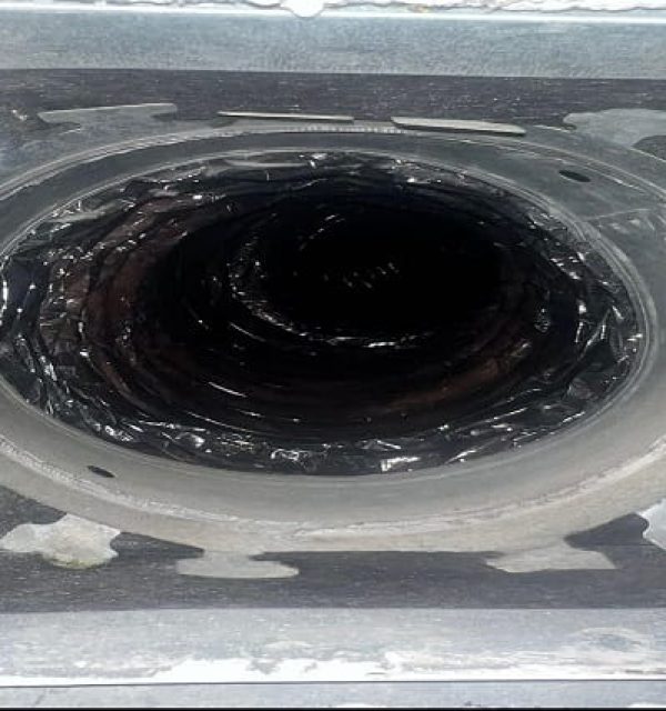 Interior view of an HVAC air duct